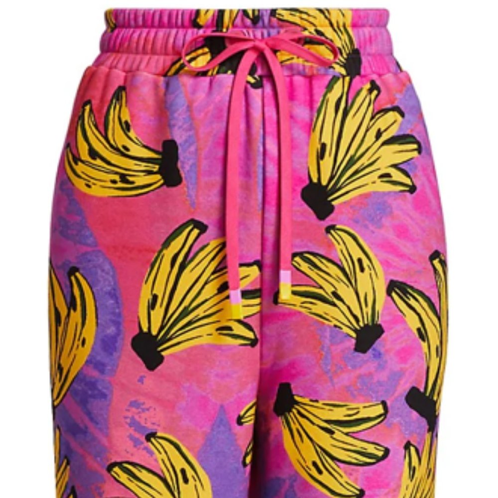 Farm Rio Tie-Dye Banana-Print Sweatpants - Picture 5 of 11